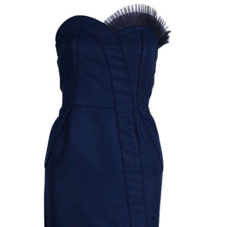Sale Marc Jacobs Navy Strapless Dress S2